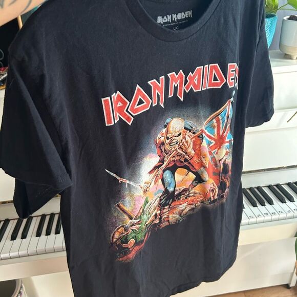 Iron Maiden The Trooper T Shirt Mens Rock Music Classic Band Tee New Black Large - Picture 10 of 12